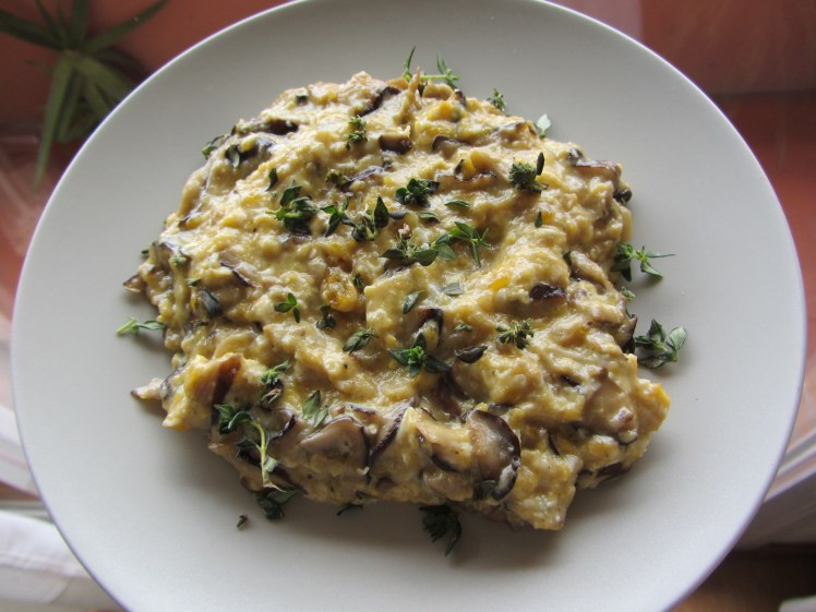 revuelto setas shitake