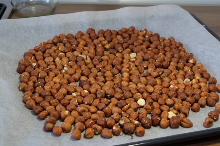 leche avellanas tostadas