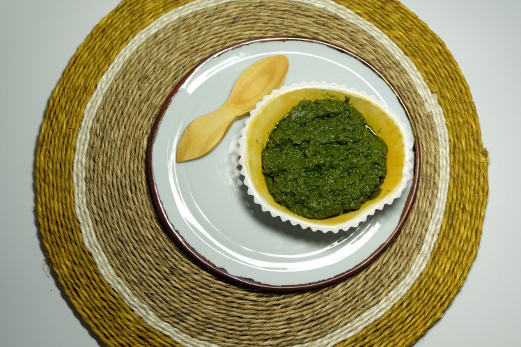 salsa de pesto sin lacteos