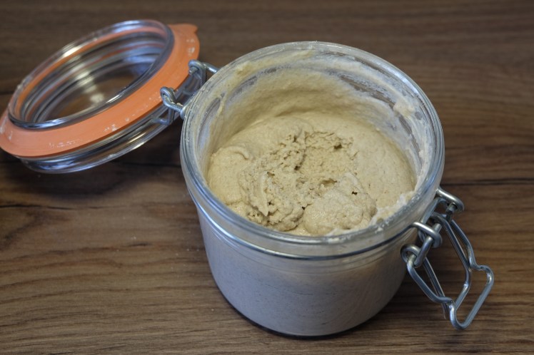 Prefermento. Pan 100% trigo sarraceno y semillas