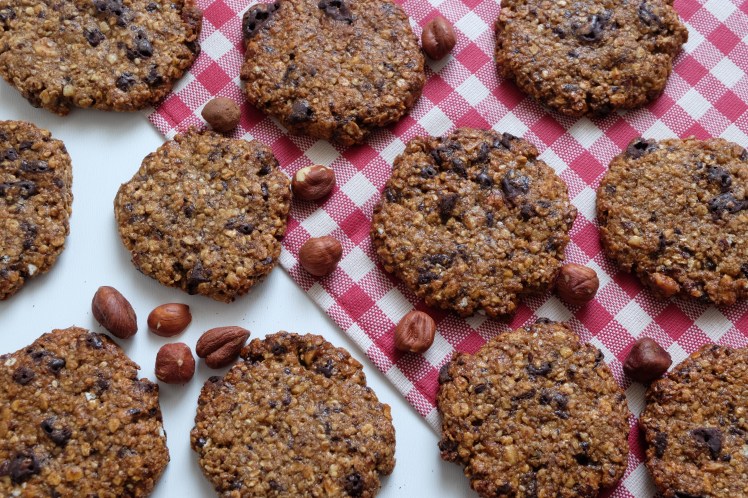 Galletas de avellanas y chocolate