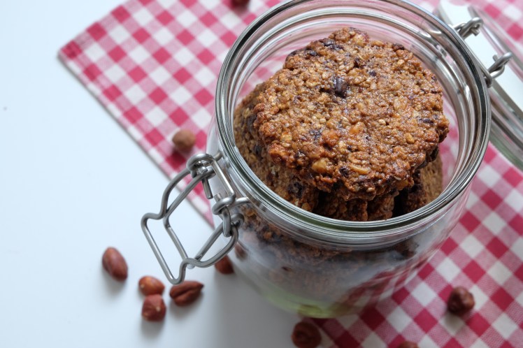 Galletas de avellanas y chocolate