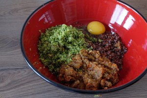 hamburguesas de quinoa y verduras