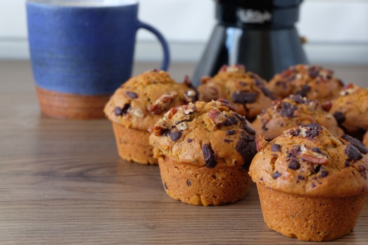 magdalenas de espelta y calabaza