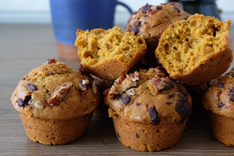 magdalenas de espelta y calabaza