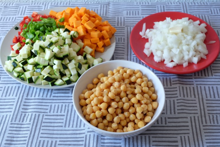Garbanzos con verduras