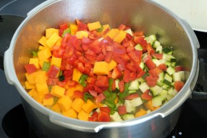 Garbanzos con verduras