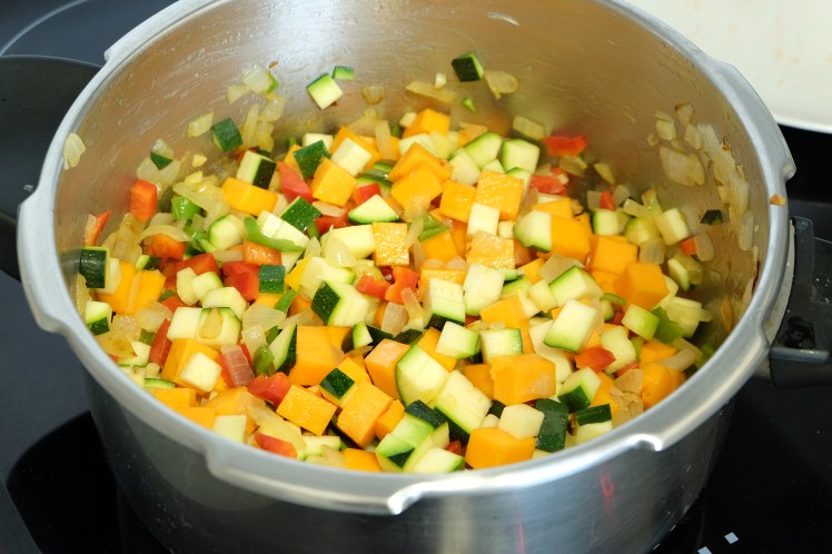 Garbanzos con verduras