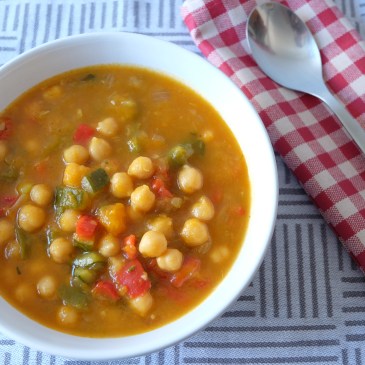 Garbanzos con verduras