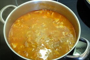 Sopa de ajo y champiñon