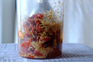 Paté de tomates secos y almendras