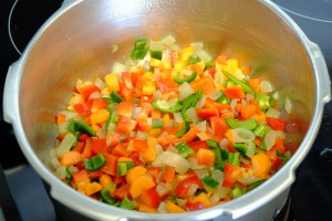 carne guisada con verduras y setas