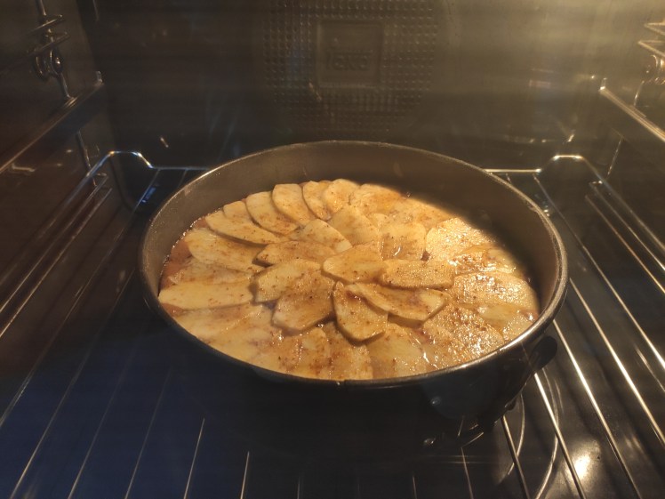 bizcocho sin gluten con manzana