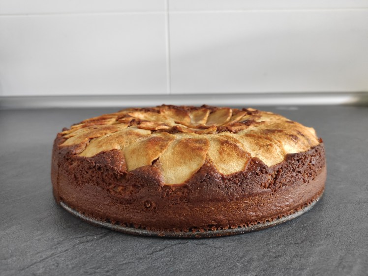 Bizcocho sin gluten con manzana