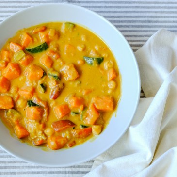 curry de verduras y garbanzos