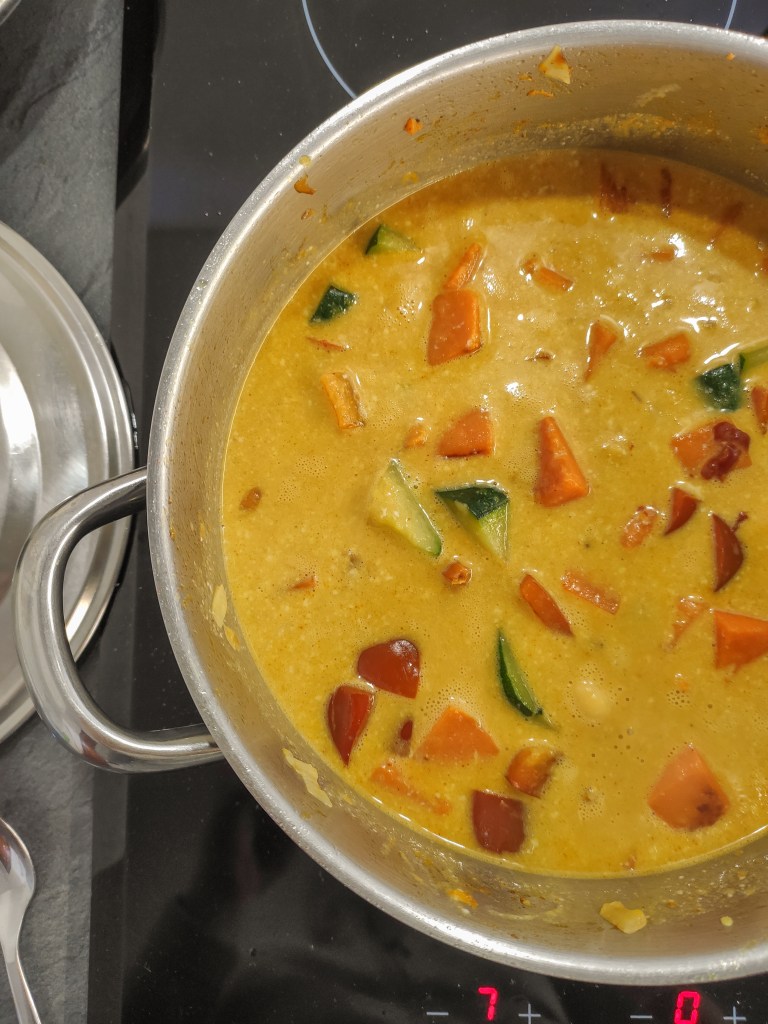 curry de verduras y garbanzos
