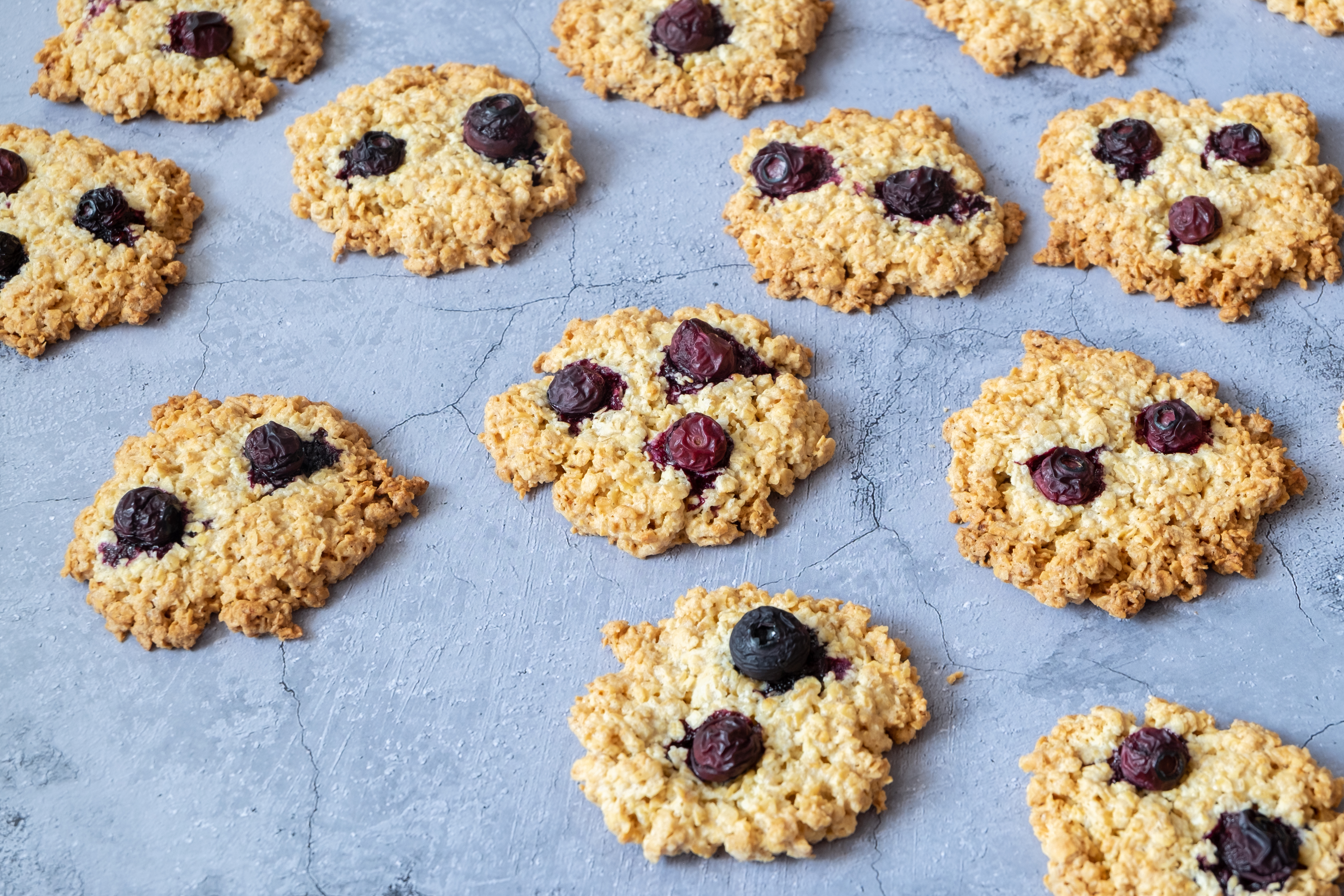 galletas de avena y arandanos