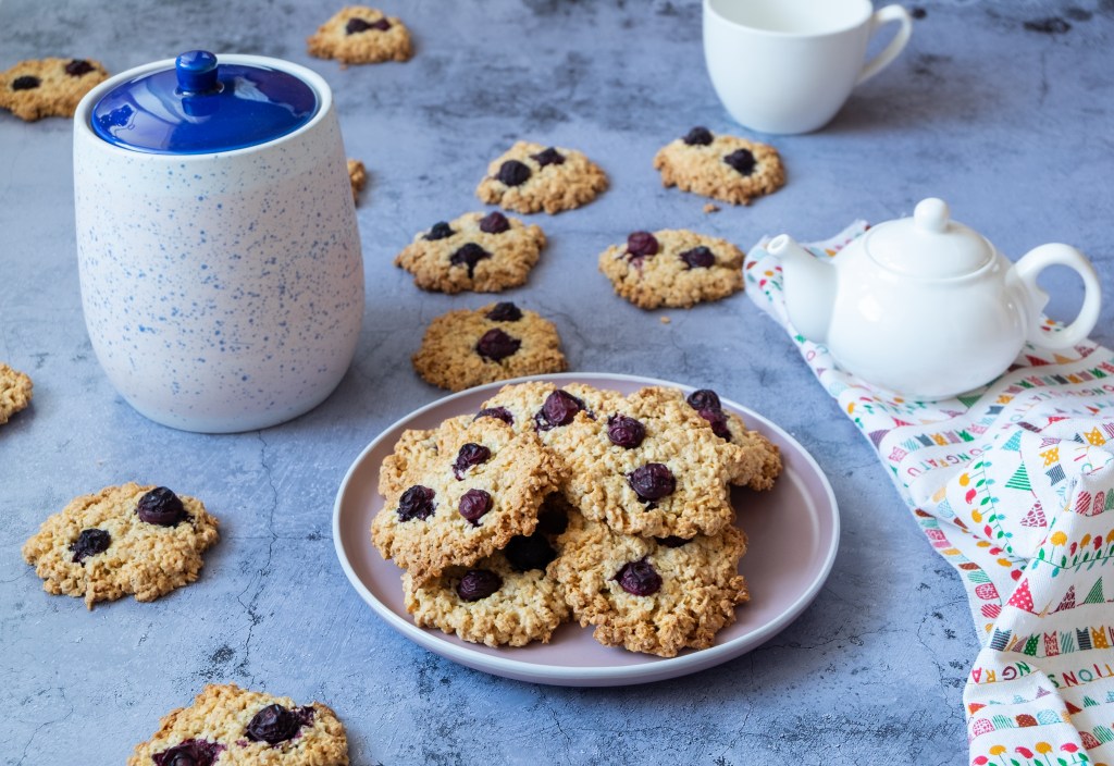 galletas de avena y arandanos