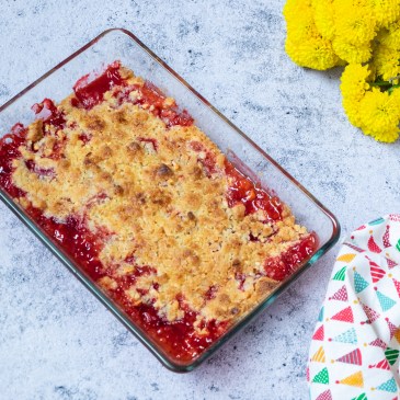 crumble de fresas