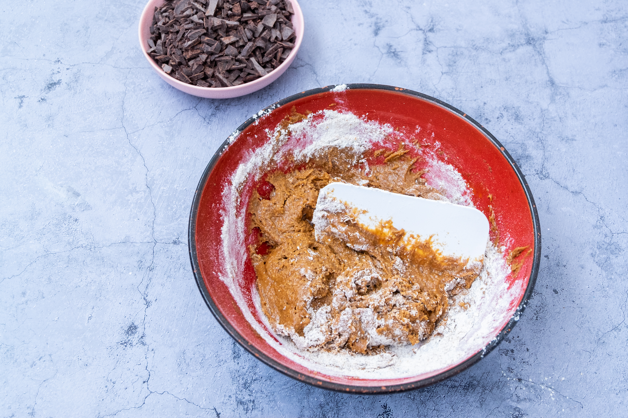 galletas de tahini, chocolate y centeno